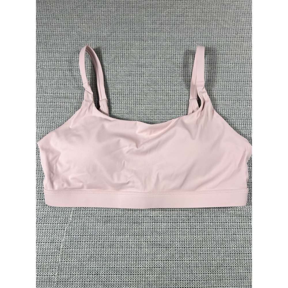 RUNNING GIRL High Impact Sports Bra Women Strappy Back w/ Pads Pink Large